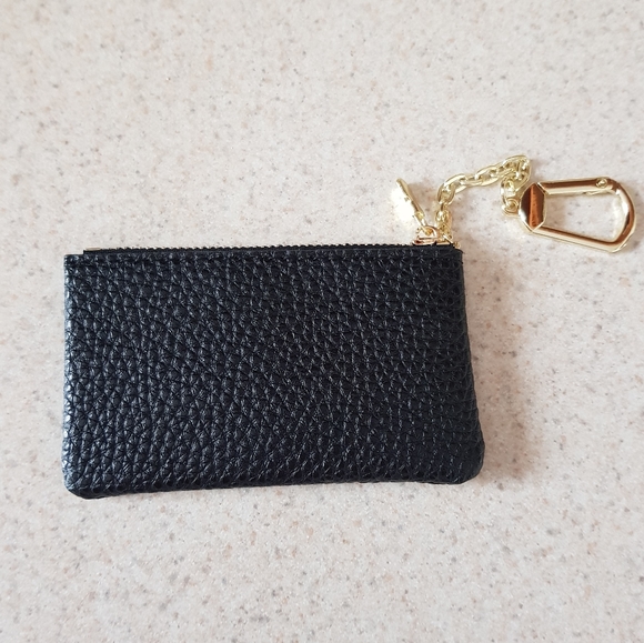 Accessories - Black key clay/pouch, wallet pebbled leather